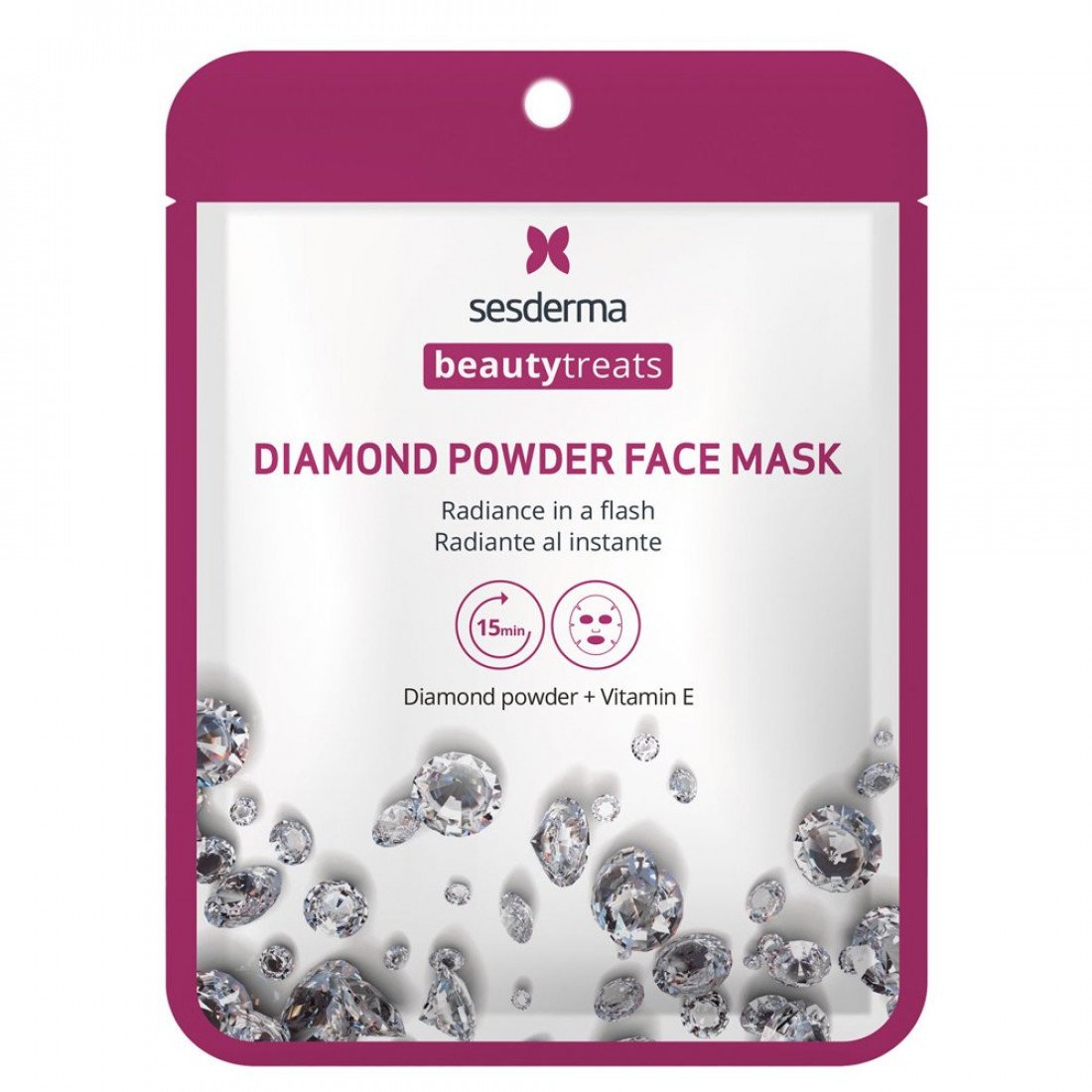 Маска для лица Sesderma beauty treats diamond powder face mask